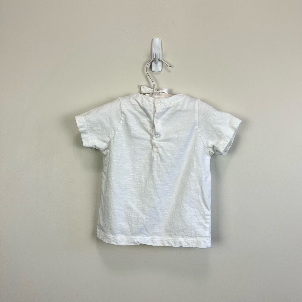 Jacadi Cream Striped Overalls with Anchor Detail - Picture 8 of 11